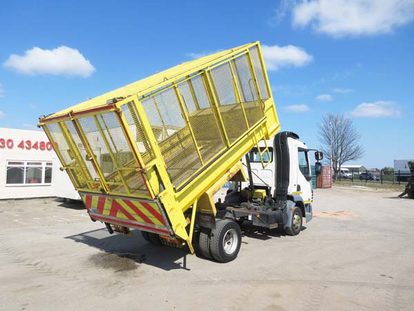 REF 34 - 2012 DAF LF 7.5 ton caged tipper for sale